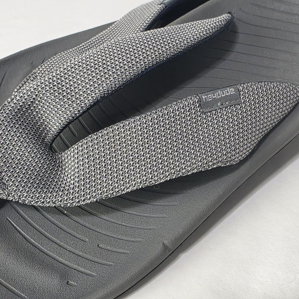 Hey Dude Slip On Sandles Men's Size 12 (US) Gray - Picture 3 of 9